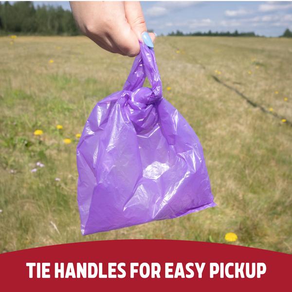 1000 Poop Bags - 40 Rolls of 25 Bags With Tie Handles - Bramble and Paw