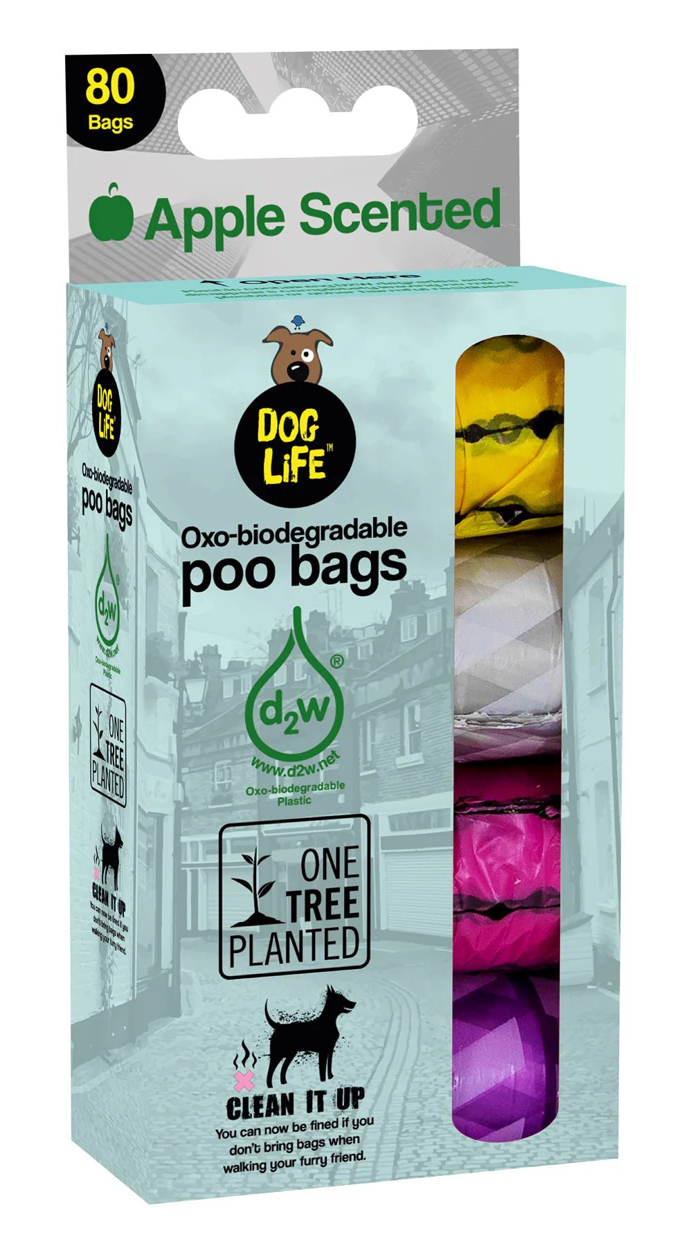 Biodegrade Poo Bag 4X20 Rolls - Bramble and Paw