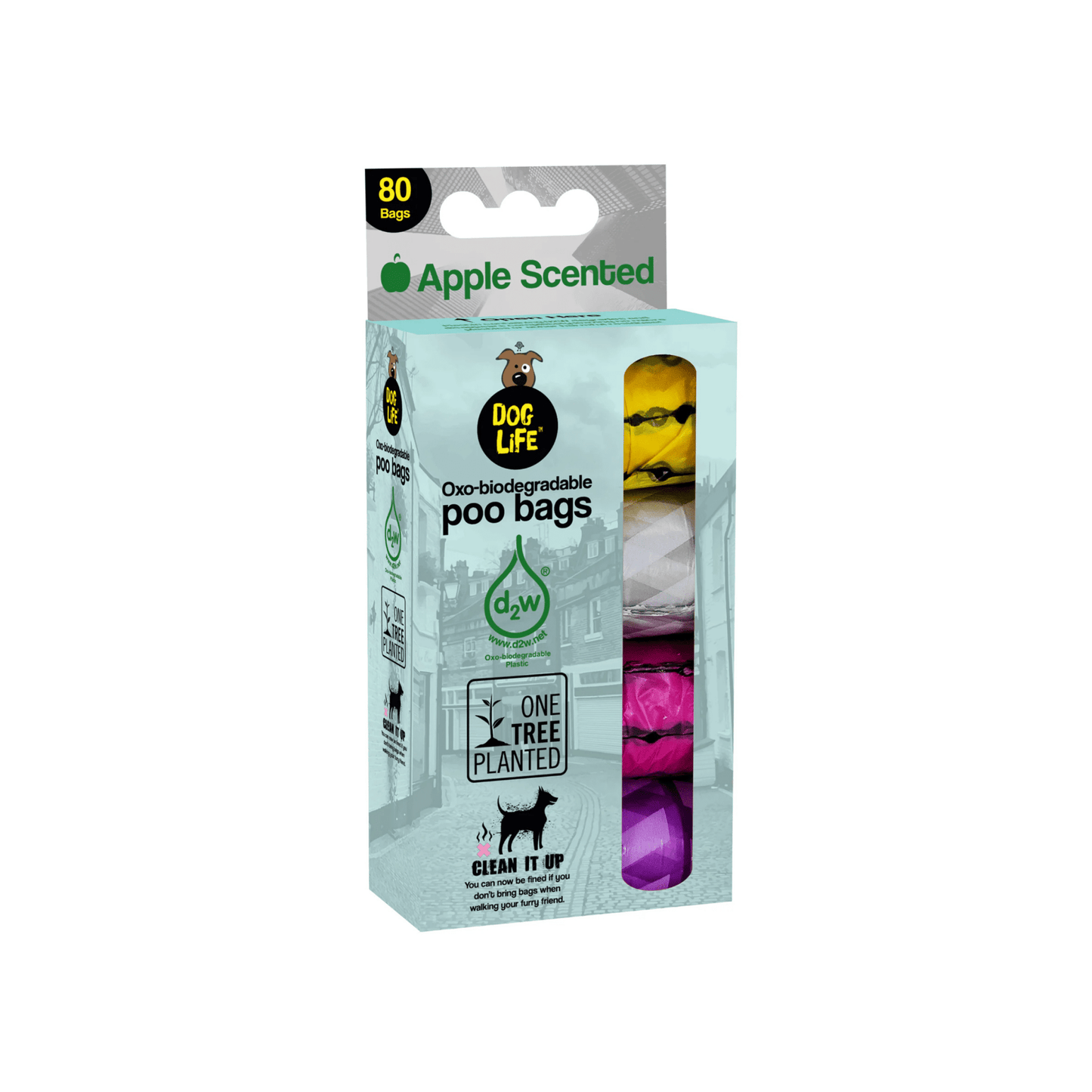 Biodegrade Poo Bag 4X20 Rolls - Bramble and Paw