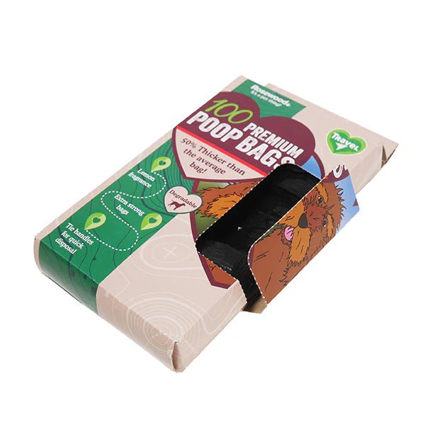 Degradable Dog Poo Bag 100pc - Bramble and Paw
