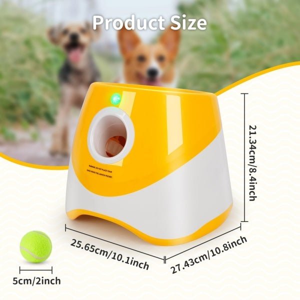Dog Ball Throwing Machine Dogs Automatic Ball Launcher Indoor Outdoor - Bramble and Paw