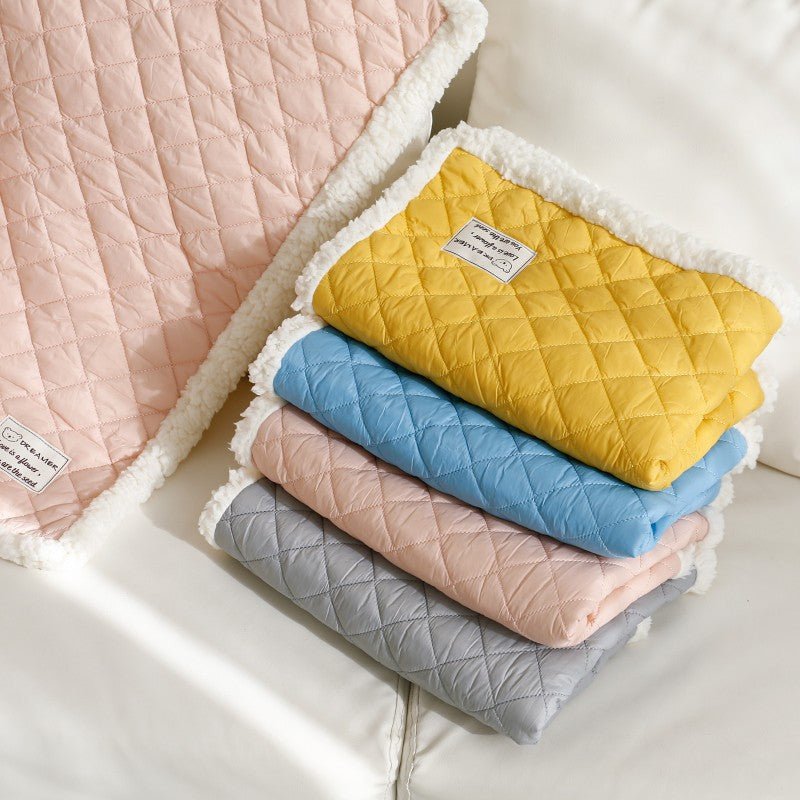 Quilted Pet Blanket for Dogs & Cats – Soft, Washable Blanket for Sofa, Car & Crate - Bramble and Paw